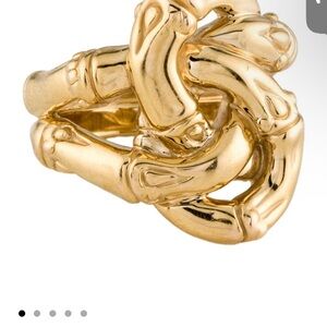 John Hardy Gold Knot Bamboo Ring